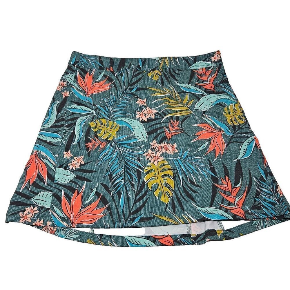 RipSkirt Vintage Bali Jungle Wrap Mini Skirt Women’s Size L Length 1 Tropical